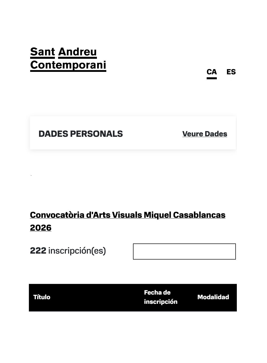 Éxito en el cierre de la Convocatoria de Artes Visuales Miquel Casablancas 2026
